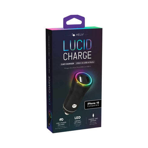Helix/Retrak Lucid Charge LED Car Charger ETHCHGCLED